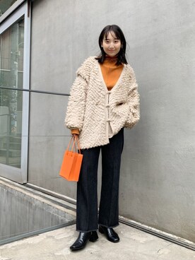 トップス オレンジ系 を使ったレディースコーディネート一覧 Wear