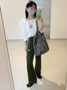 「Needles（ニードルス）のアイテム」を使った、nakao takakoさん（レディース・159cm）の冬コーディネート