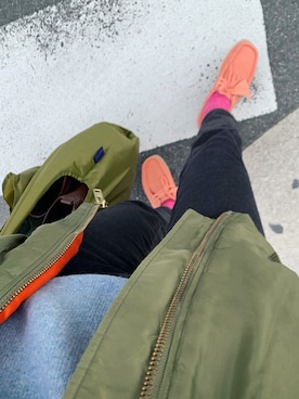 「BAGGU（バグー）のアイテム」を使った、nakao takakoさん（レディース・159cm）の冬コーディネート