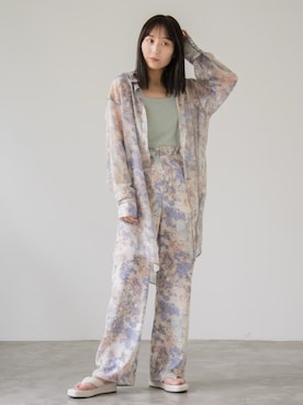 「透け感」｜nakao takakoさん（レディース・159cm）の春コーディネート