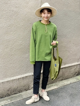 「BAGGU（バグー）のアイテム」を使った、nakao takakoさん（レディース・159cm）の冬コーディネート