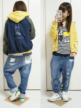 「FRAPBOIS（フラボア）のアイテム（リング）」を使った、nao_mamekoさん（レディース・152cm）の春コーディネート