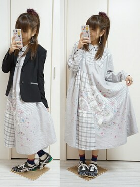 「FRAPBOIS（フラボア）のアイテム（リング）」を使った、nao_mamekoさん（レディース・152cm）の春コーディネート