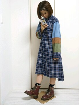 「FRAPBOIS（フラボア）のアイテム（リング）」を使った、nao_mamekoさん（レディース・152cm）の秋コーディネート