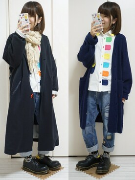 「にらめっこーで」｜「アイテム（アクセサリー）」を使った、nao_mamekoさん（レディース・152cm）の春コーディネート