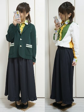 「sasakihitomi（ササキヒトミ）のアイテム」を使った、nao_mamekoさん（レディース・152cm）の春コーディネート