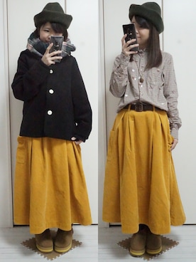 nao_mamekoさん（レディース・152cm）の冬コーディネート