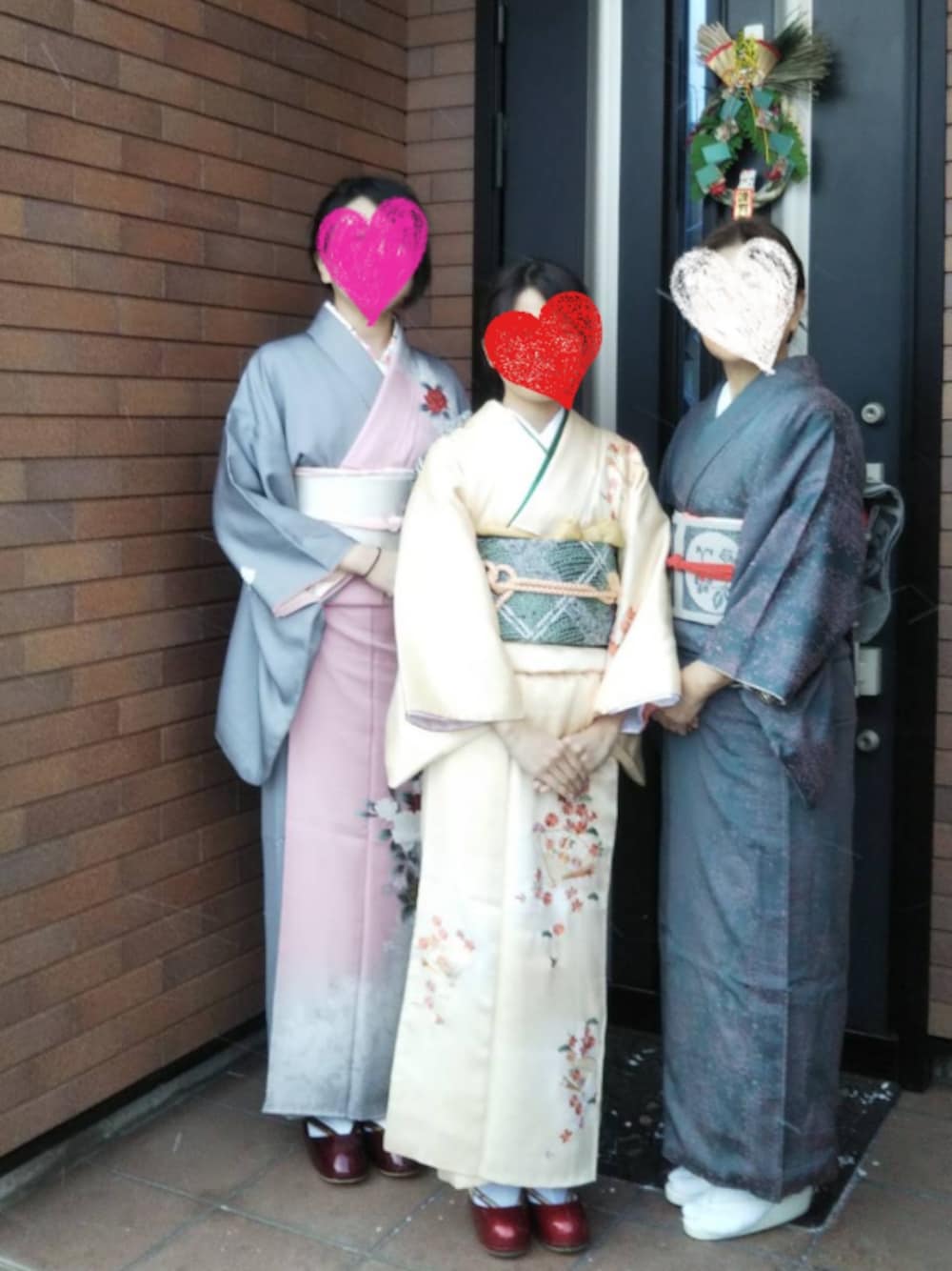 「初詣、着物、元旦」｜「着物×3のアイテム（着物、その他）」を使った、nao_mamekoさん（レディース・152cm）の冬コーディネートの1枚目の写真