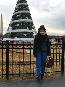 「Washington, D.C.」｜Amyさん（レディース・173cm）の冬コーディネート