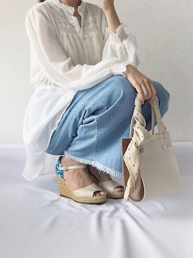 「HALIN（ハリン）のアイテム」を使った、Sze1777さん（レディース・162cm）の夏コーディネート