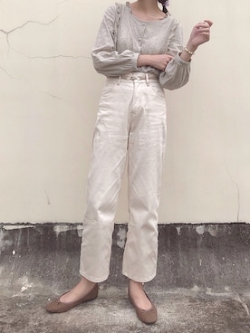 「F i.n.t（フィント）のアイテム（パンツ）」を使った、what7さん（レディース・162cm）の夏コーディネート