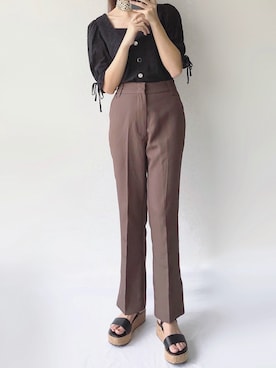 「one after another NICE CLAUP（ワンアフターアナザーナイスクラップ）のアイテム（財布/小物）」を使った、Sze1777さん（レディース・162cm）の秋コーディネート