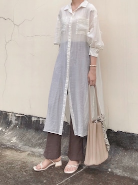 「one after another NICE CLAUP（ワンアフターアナザーナイスクラップ）のアイテム（財布/小物）」を使った、Sze1777さん（レディース・162cm）の秋コーディネート