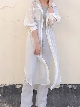 「Chico（チコ）のアイテム（シャツワンピース）」を使った、Sze1777さん（レディース・162cm）の秋コーディネート