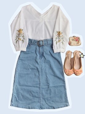 「PATTERN・fiona （パターンフィオナ）のアイテム」を使った、Sze1777さん（レディース・162cm）の夏コーディネート