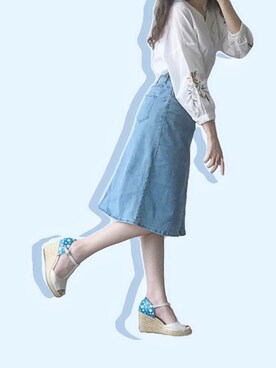 「PATTERN・fiona （パターンフィオナ）のアイテム」を使った、Sze1777さん（レディース・162cm）の夏コーディネート