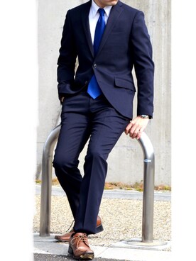 スーツのアウトレット工場さんのコーディネート