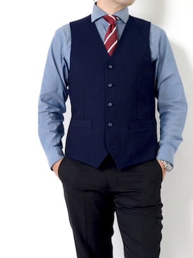 スーツのアウトレット工場さんのコーディネート