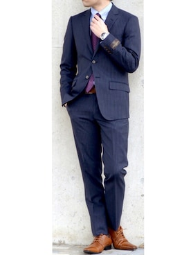 スーツのアウトレット工場さんのコーディネート