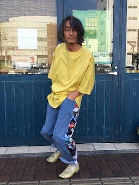 「ato（アトウ）のアイテム」を使った、フリスタさん（メンズ・173cm）の春コーディネート