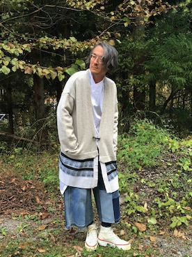 「ato（アトウ）のアイテム」を使った、フリスタさん（メンズ・173cm）の冬コーディネート