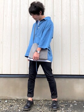 「Daniel Wellington」｜「アイテム（デニムジャケット）」を使った、きょー。さん（メンズ・165cm）の夏コーディネート
