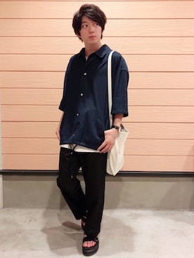 「Daniel Wellington」｜「アイテム（デニムジャケット）」を使った、きょー。さん（メンズ・165cm）の夏コーディネート