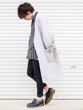 「HARE（ハレ）のアイテム（その他アウター）」を使った、きょー。さん（メンズ・165cm）の秋コーディネート