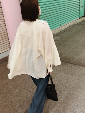 「GU（ジーユー）のアイテム（ビーチサンダル）」を使った、raさん（レディース・154cm）の夏コーディネート