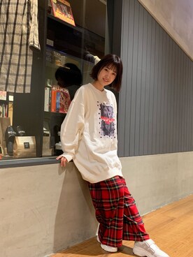 朝長美桜さん（レディース・154cm）の冬コーディネート