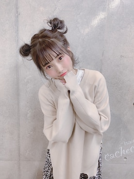 「Mila Owen（ミラオーウェン）のエスパンディプリーツスカート（スカート）」を使った、朝長美桜さん（レディース・154cm）の冬コーディネート