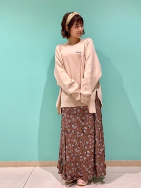 朝長美桜さん(レディース・154cm)の冬コーディネート