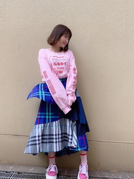 朝長美桜さん（レディース・154cm）の春コーディネート