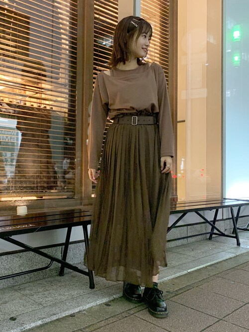 スナイデル] アコーディオンプリーツシアースカート SWFS194140  