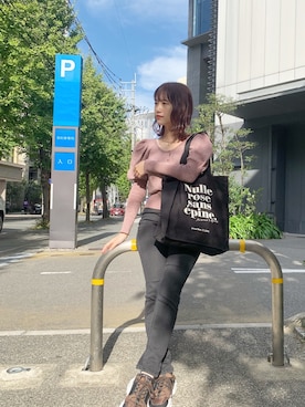 朝長美桜さん（レディース・154cm）の秋コーディネート