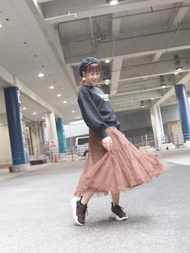 朝長美桜さん（レディース・154cm）の秋コーディネート