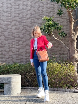 朝長美桜さん(レディース・154cm)の冬コーディネート