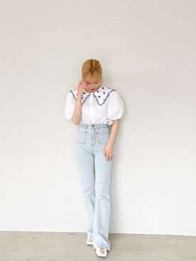 朝長美桜さん（レディース・154cm）の春コーディネート