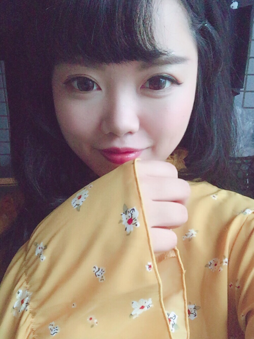 「E hyphen world gallery HARUのアイテム（ワンピース、イエロー系）」を使った、machiさん（レディース・166cm）の秋コーディネートの1枚目の写真