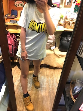 「BATMAN（バットマン）のアイテム」を使った、mom324gさん（レディース・150cm）の夏コーディネート