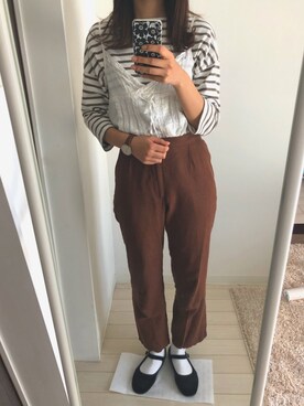 「カンフーシューズ」｜m .さん（レディース・160cm）の春コーディネート