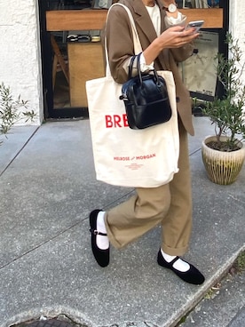 「THE SHINZONE（ザ　シンゾーン）のハイウエストチノパンツ（チノパンツ）」を使った、m .さん（レディース・160cm）の秋コーディネート