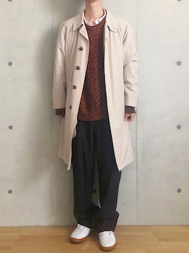 「Reebok（リーボック）のCLUB WORKOUT（スニーカー）」を使った、totoさん（メンズ・173cm）の秋コーディネート