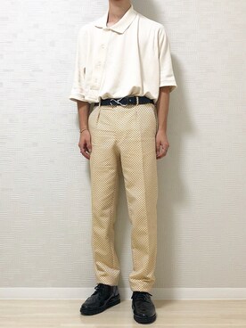「ラブアンドピース2020」｜「アイテム（その他シューズ）」を使った、totoさん（メンズ・173cm）の秋コーディネート