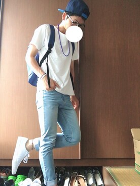 「ADPOSION（アドポーション）のアイテム（アクセサリー）」を使った、れいさん（メンズ・170cm）の秋コーディネート