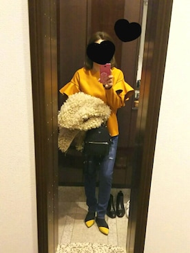 「FENDI」｜「アイテム（ダウンジャケット/コート）」を使った、Jasmine♡さん（レディース・160cm）の冬コーディネート