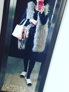 「HERMES」｜「アイテム（その他アウター）」を使った、Jasmine♡さん（レディース・160cm）の春コーディネート