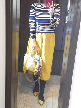 「HIAND（ハイアンド）のアイテム」を使った、Jasmine♡さん（レディース・160cm）の春コーディネート