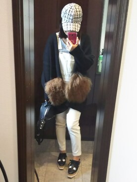 「ツイードキャップ」｜Jasmine♡さん（レディース・160cm）の秋コーディネート