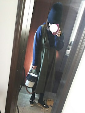 「HIAND（ハイアンド）のアイテム」を使った、Jasmine♡さん（レディース・160cm）の秋コーディネート